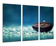 Tableau Moderne Photographique, Impression sur bois, Relaxation, Zen, Relax, 97 x 62 cm, ref. 26391