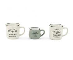 Galileo Casa 2191215 Lot de 2 mugs + pot Ã lait Chocolat, multicolore
