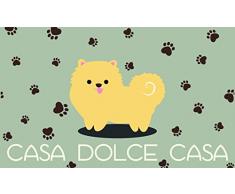 GIFTCOMPANYITALY OGGETTI IDEE DESIGN Gift Company Paillasson Maison Douce Maison, Coco, coloré, 75 x 2 x 45 cm