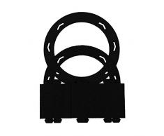 MarpaJansen 548.740-90 Lot de 5 rondelles en carton ondulé pour lanterne à 22 cm Profondeur 10 cm Diamètre 16 cm Noir Multicolore Taille unique