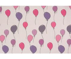 Linder 0302/60/49854/377 Rideau 8 Oeillets Fusil Ronds Polyester/Coton Violet/Beige 140 x 240 cm