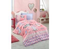Cotton Box Parure de lit pour Enfant 160 x 220 cm Pink White Blue Black