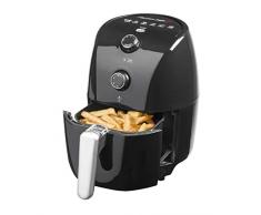 Bestron Friteuse à air chaud, Technologie PrepAir, Arrêt automatique, 1,5 l, 900 W, Noir