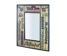 Haku 89973 Style Vintage Miroir Murale en Métal Multicolore 3 x 52 x 70 cm