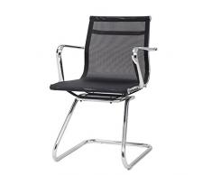 cribel Leila Chaise, Cadre en Chrome Housse en Textile, Noir