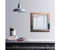 Bonamaison DÃ©coration Murale Impression sur Miroir EncadrÃ© sur Toile, Dimensions: 50 x 50 Cm - ConÃ§u et fabriquÃ© en Turquie