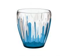 Guzzini 28430066 Splash Vase Bleu Clair Transparent 23,5 x 22 cm