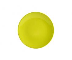 H&H Iris Set Assiettes Fruits, Vaisselle en céramique, Vert Citron, 6 unités