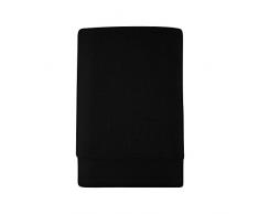 Eiffel Textile Drap Drap Plat, Coton, Noir, 100Â x 150Â x 10Â cm