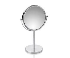 Kela Miroir CosmÃ©tique sur pied, Fabienne, Grossissant 3x, Ã 18 cm, MÃ©tal chromÃ©, 20642