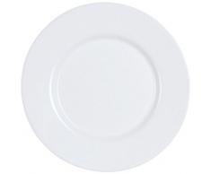 Dajar Assiettes Plates Every Day, Verre, Blanc, 24Â cm cm