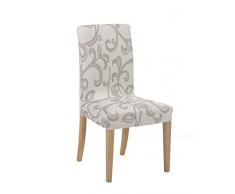 Martina Home Pack2Â Housse Chaise avec Dossier Aiza, Tissu, Multicolore, 24Â x 30Â x 6Â cm