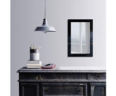 Bonamaison DÃ©coration Murale Impression sur Miroir EncadrÃ© sur Toile, Dimensions: 40 x 60 Cm - ConÃ§u et fabriquÃ© en Turquie