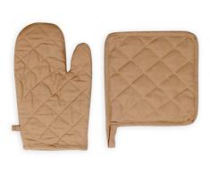 Soleil dOcre 731549 Panama Gant et Manique Coton Ecru/Beige 15 x 21 cm