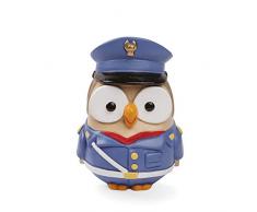 Studio Egan ml18fa/2PS Figurine Police, modèle Goofi hiboux, céramique, Mutlicolore, 8 x 8 x 10 cm