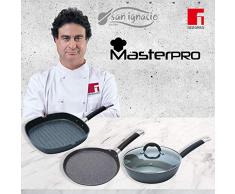 MasterPro Home Edition Black Set de poÃªles pancake + wok + grill Noir