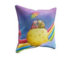 Picanova Cheesy Mice 60x60cm â Premium Zierkissen Füllung â Deko Für Baby-Und Kinderzimmer Mit Motivauswahl â Kinder Kollektion Design Von TooshToosh Coussin décoratif, Satin