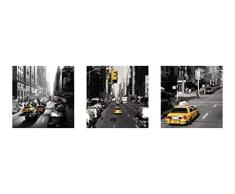 Affiche 33x95 cm Yellow Cabs, New York Dominique OBADIA (1946-2009)