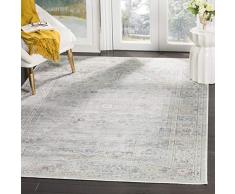 Safavieh Tapis dinspiration Vintage, Tissé Fibre de Viscose douce Tapis en Beu Clair, 160 X 230 cm