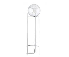 WOFI Lampadaire dintérieur Lampadaire Lampadaire Lampadaire Chrome Verre Classique 40W