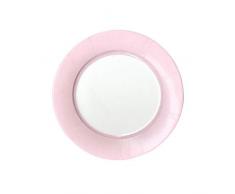 Caspari 13281SP Lot de 8 Assiettes Dessert, Papier, Rose, 21 x 21 x 0,02 cm