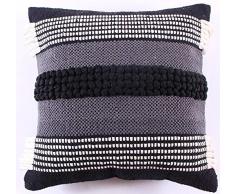 La Finesse Housse de Coussin carrÃ©e dÃ©corative 50 x 50 cm pour la Maison en Coton pour Le Salon, Le canapÃ©, la Chambre cph37, Textile colorÃ©, Taille Unique