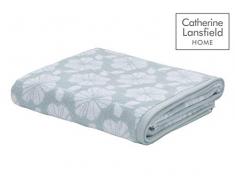 Catherine Lansfield Serviette de Bain Motif Floral rÃ©tro Bleu Canard
