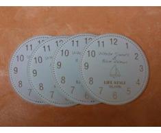 Pajoma Lot de 4 dessous de verre Dessous de Verre Maritim Blanc/argenté à 9 cm