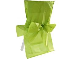 Santex 2975 Housse de Chaise avec Noeud Satin Vert