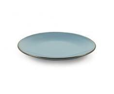 Villa DEste Home Tivoli 2195277 Royal Light Lot de 6 assiettes Ã dessert en grÃ¨s Bleu clair