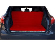 Elegant SALVA BAULE-ROSSO/GRIGIO CHI Double-face Protecteur de coffre Rouge/Gris clair, 130x140cm