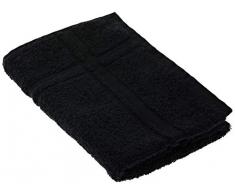 Lasa Home Torchon de Cuisine, Collection Pure, 5050 en Ã©ponge, Noir, Coton, 50x50x1 cm