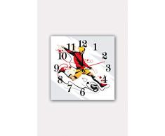 Bonamaison Horloge Murale en MDF, Multicolore, 30 x 30 cm