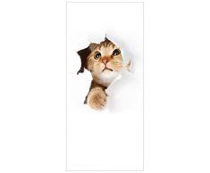 Posterdepot ktt0155 Affiche de Porte Motif tÃªte de Chat 93 x 205 cm