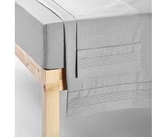 Don Coton Vainica Jeu de draps, Coton, Gris, 1Â Place, 105Â x 4.5Â x 40Â cm