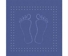Kleine Wolke Tapis de Baignoire Foot 36x72 cm en Bleu, PVC, 40x30x10 cm