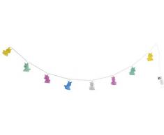 Item Guirlande Licorne lumiÃ¨re LED 130 x 4 cm, Multicolore