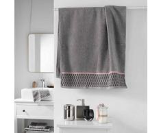 douceur dinterieur Botanica DRAP DE DOUCHE, Gris, 70 x 130 CM