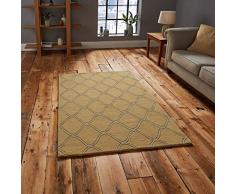 Think Rugs 35555 Tapis, Laine, Jaune, 120 x 170 cm