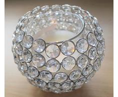 Maya Gifts Bougeoir en Forme de Bol en Cristal