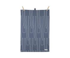 Manostiles Danish Design Co. Torchon 100% Coton Bio Bleu Taille Unique