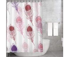 Bonamaison Rideau de Douche en Polyester Multicolore 155 x 220 cm