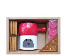 laroom 13977 â Set Cadeau Bureau Fondue, Couleur Rouge, Blanc