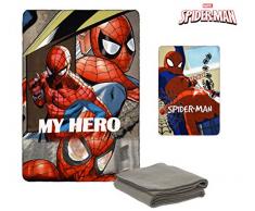 Suncity Spiderman Couverture Polaire Multicolore 100 x 150 cm
