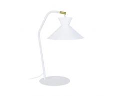 Tosel 90281 Lampe Bureau 1 Lumière, Acier/, E27, 40 W, Blanc, 30 x 45 cm