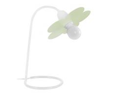 Tosel 90319 Lampe Bureau 1 Lumière, Acier/, E14, 40 W, Vert, 18 x 40 cm