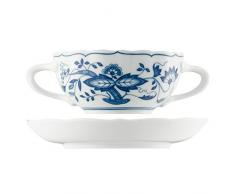 Hutschenreuther 02001-720002-10420 Paire Bol Bouillon, Porcelaine, Bleu, 32,6 x 22,2 x 6,5 cm
