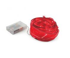 Kooper 2196512 Ruban Organza avec fil 50 LED Rouge