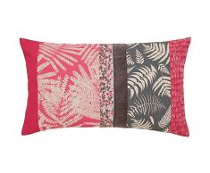 Clarissa Hulse, ESPINILLO Coussin, 100% Coton avec Ruban en Velours, Rose, 30 x 50