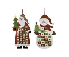 Comarco Sa 12854 Calendrier de lAvent, Feutre, Multicolore, 40 x 1 x 66,5 cm